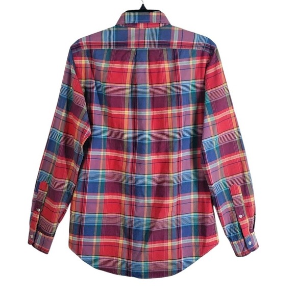 Ralph Lauren Check Oxford Shirt Mens S Scottish Tartan Plaid Button LS Pony Logo - Picture 10 of 10
